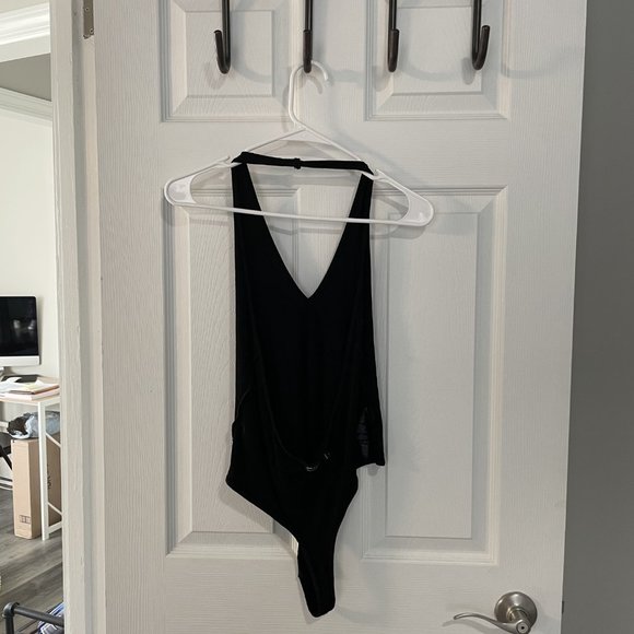 ASOS Bodysuit Halter-Top Black - Picture 3 of 5